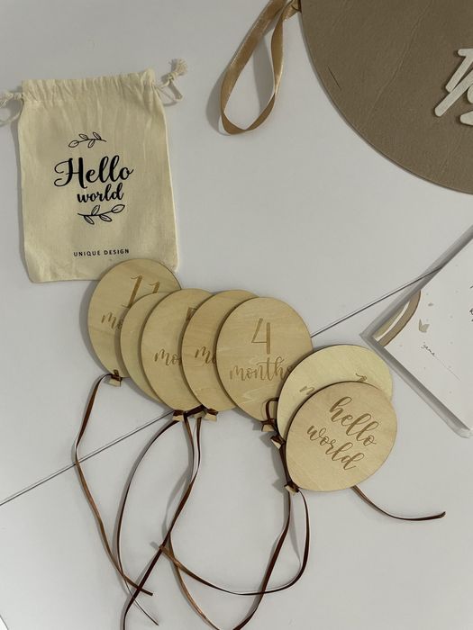 Набір для фото по місяцям , ковпак на піврочку