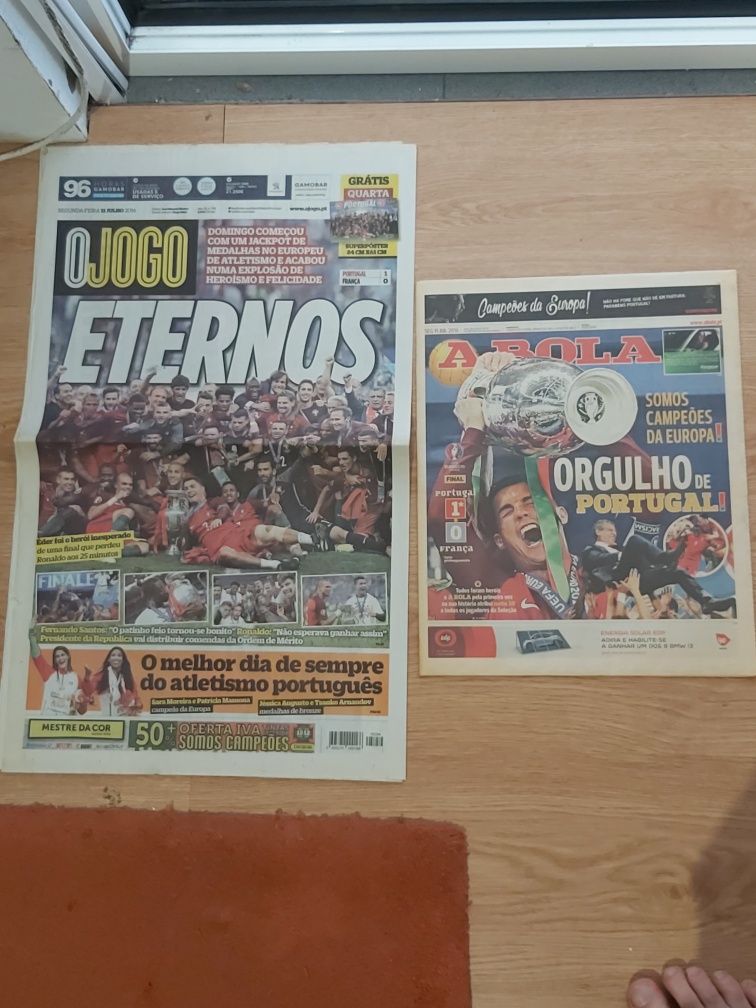 Jornal Seleção Nacional campeões Europeus