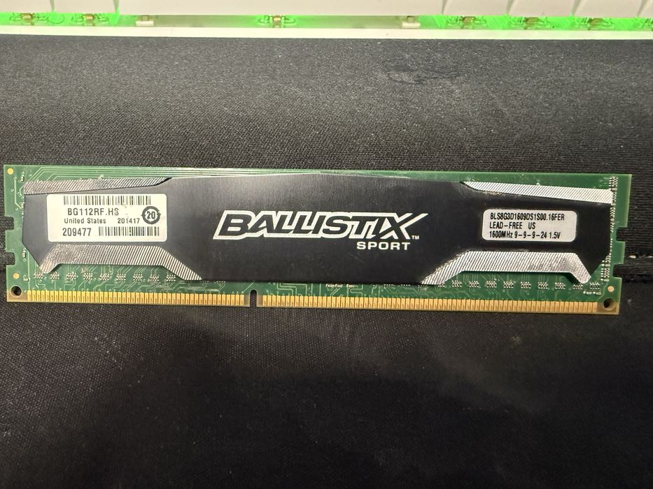 pamięć  RAM Crucial 8GB 1600MHZ DDR3