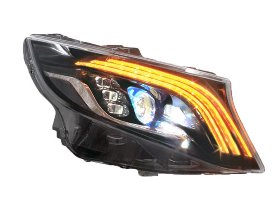 Full led фары стиль Maybach Mercedes Benz W447 Vito / V-class / Metris