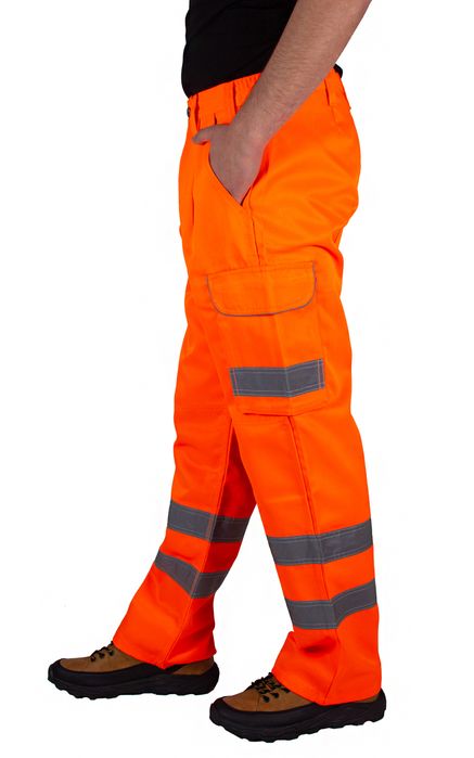 Spodnie Robocze Odblaskowe Ostrzegawcze Bhp 36/32