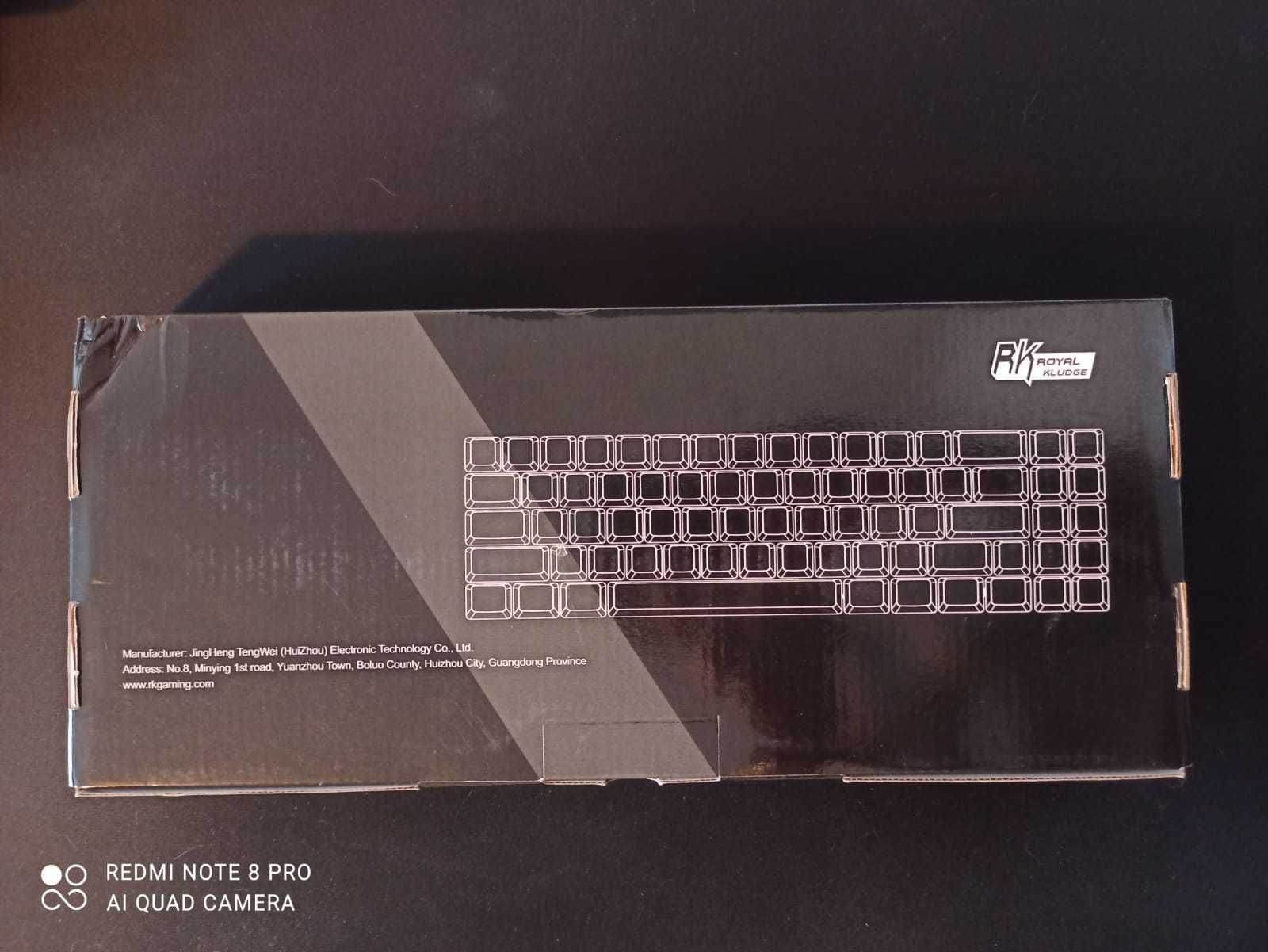 Teclado Mecânico Gamer ROYAL KLUDGE RK71 RGB Wireless – NOVO na caixa!