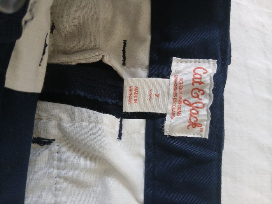 Штани шкільні джинсового крою на хлопчика 7-8 р