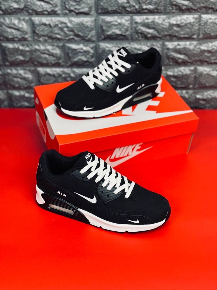 Кроссовки Nike Air Max 90 мужские Натуральная Кожа! Кроссовки Найк 90