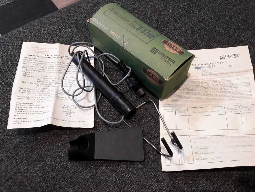 Mikrofon Unitra Tonsil MDU-37 NOWY Prl