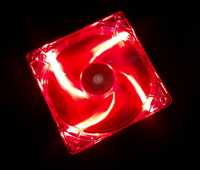 Cooler /Fan / Ventoinha 120 mms transparente com leds vermelhos