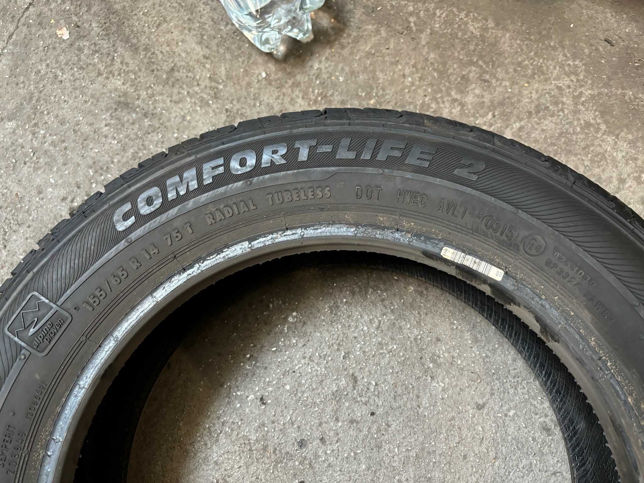 4X Opony Letnie 155/65R14 155/65/14 75T SEMPERIT COMFORT-LIFE 2 6.8MM