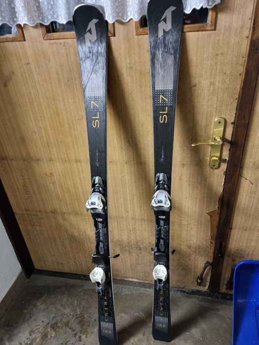 Okazja Narty zjazdowe Nordica SL 7 Sentra 155 cm z wiązaniami Marker