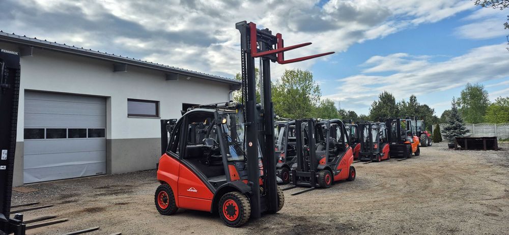 Linde H40D - Diesel - 4 sekcje - Nowe Łańcuchy / Przesuw.  Stan BDB