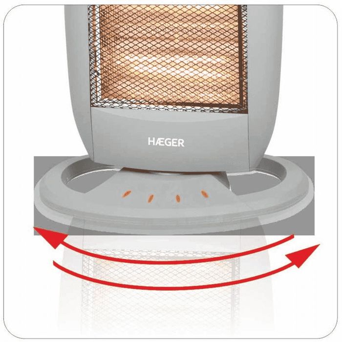 Aquecedor a halogéneo HAEGER HALO 1200 PLUS – 1200W