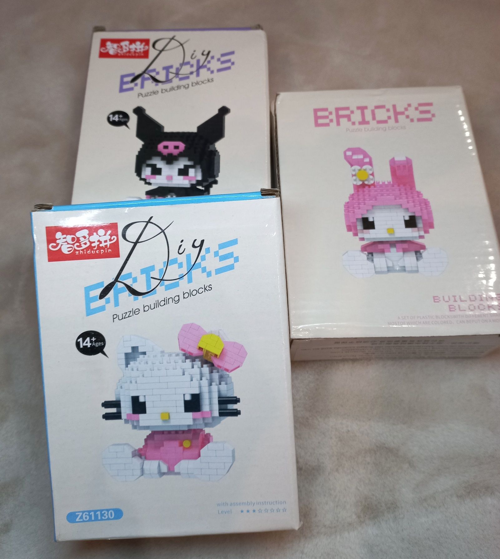 Конструктор будівельні блоки кошка  ,мелоди,китти,куроми , BRICKS лего