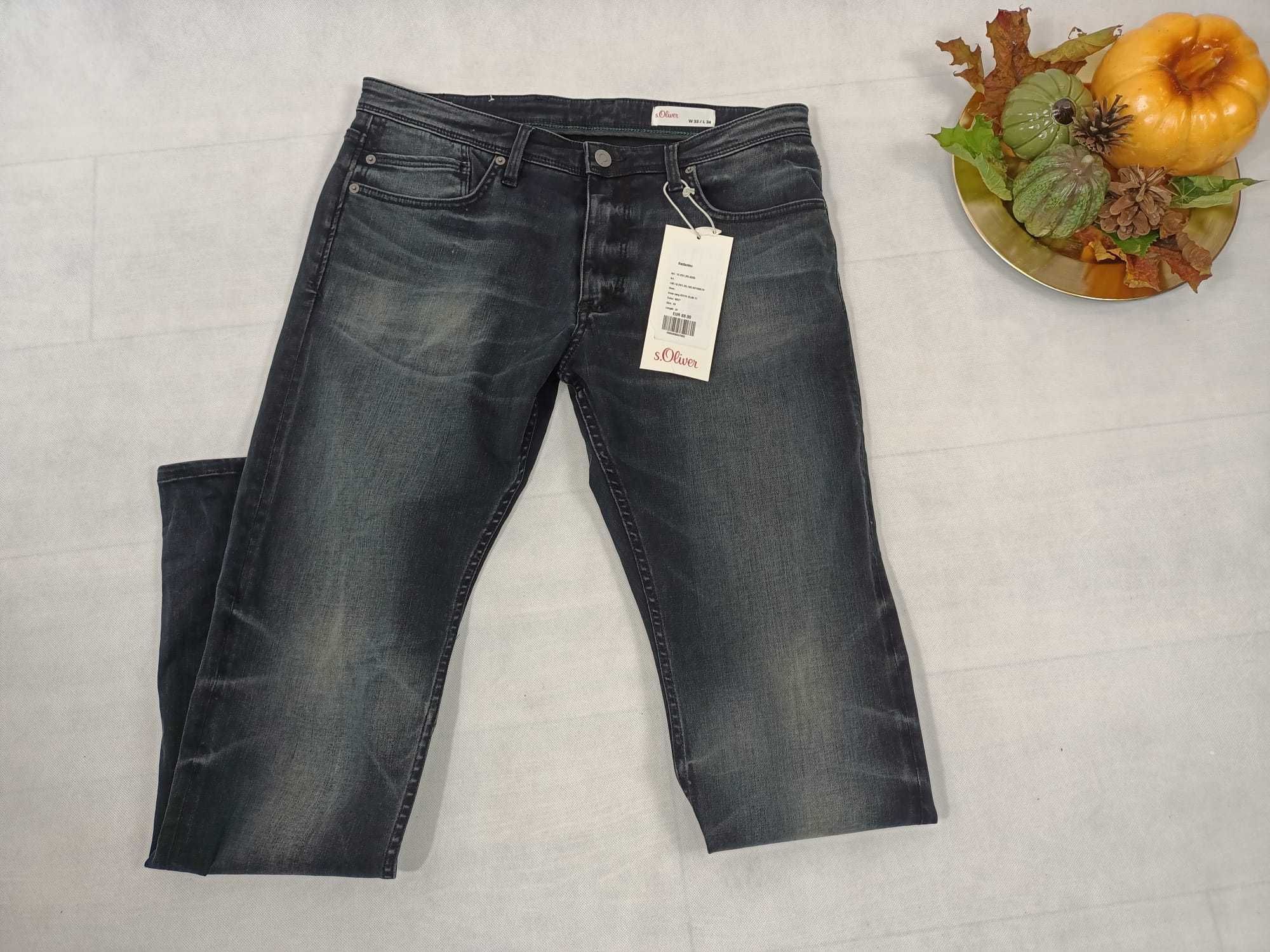jeans spodnie męskie s.olivier 33/34 nowe metki