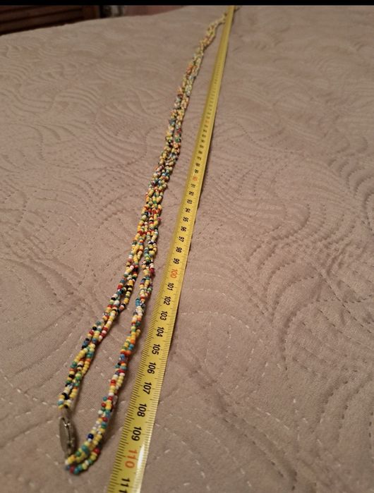Sznur koralików naszyjnik koraliki rekodzielo biżuteria
