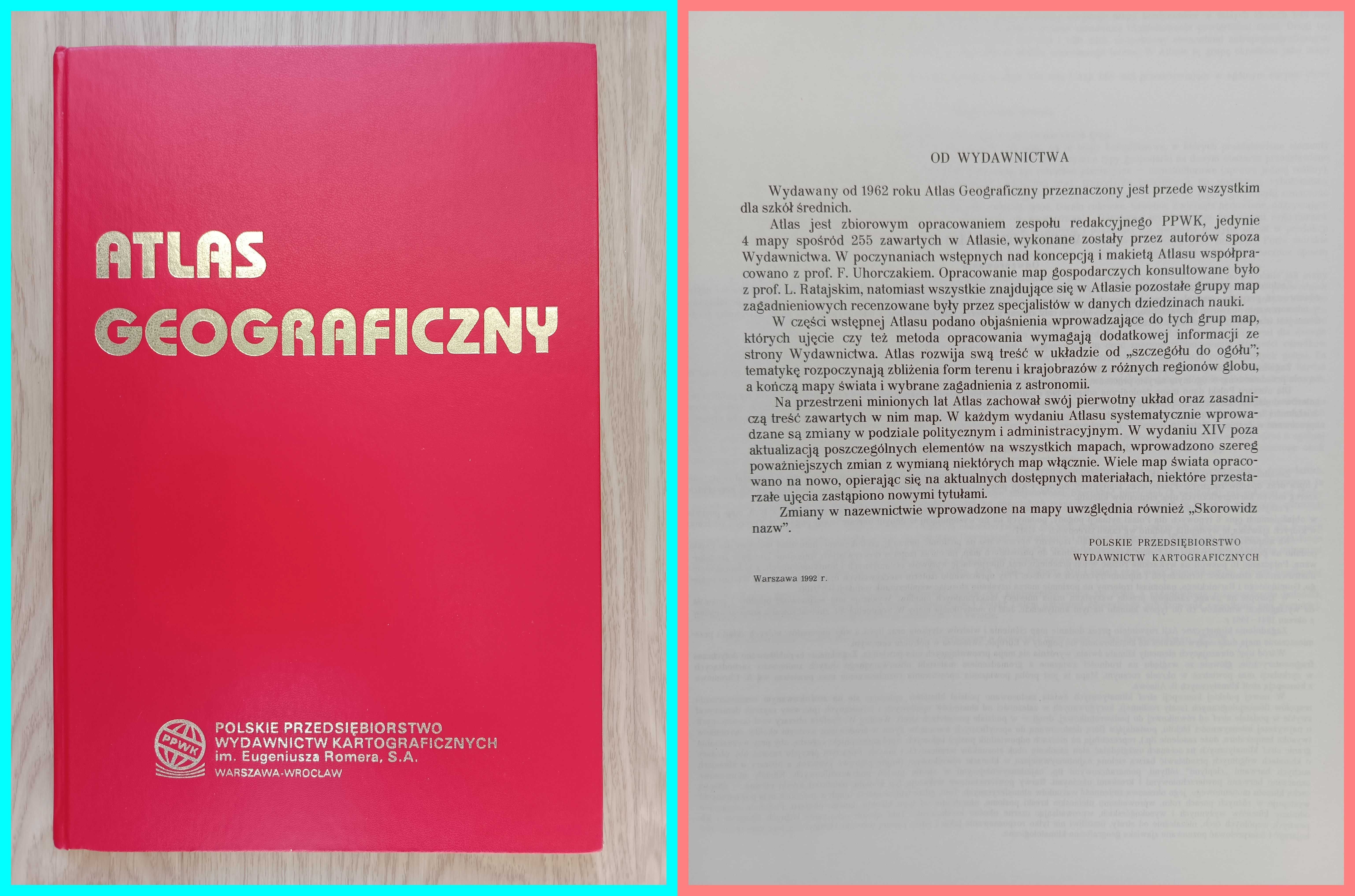 Atlas geograficzny dla szkół średnich (Podział polityczny-luty 1992)