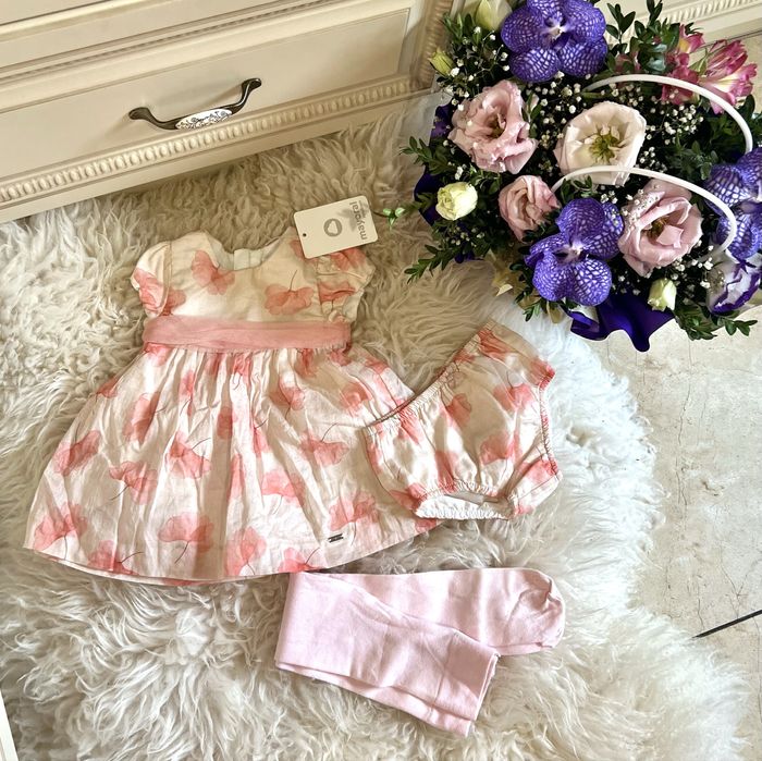 Сукня з блумерами newborn Mayoral Monnalisa Майорал комплект