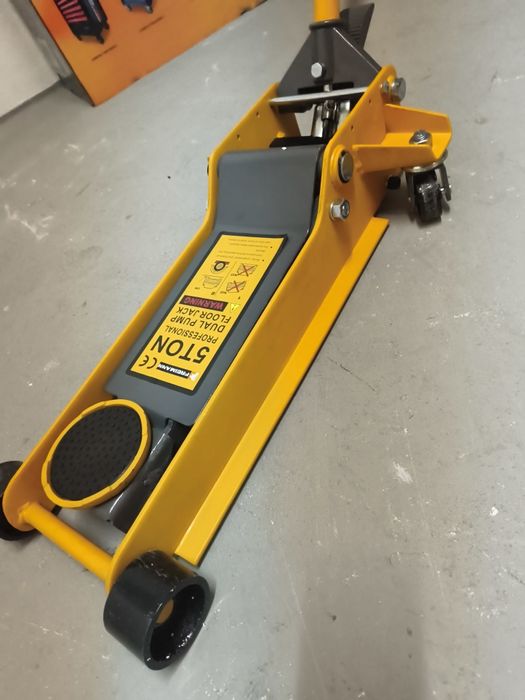 Macaco 5T pistão duplo elevação de pedal FREEMAN