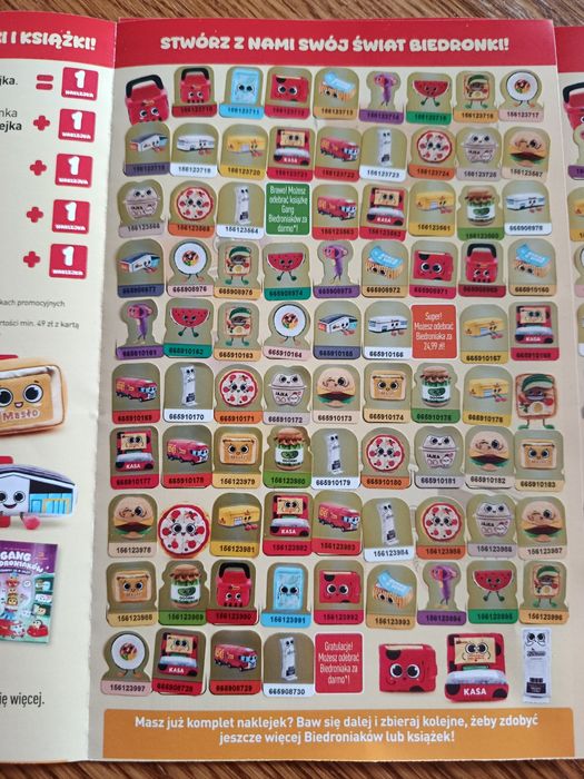 Oświetlenie naklejki biedronka