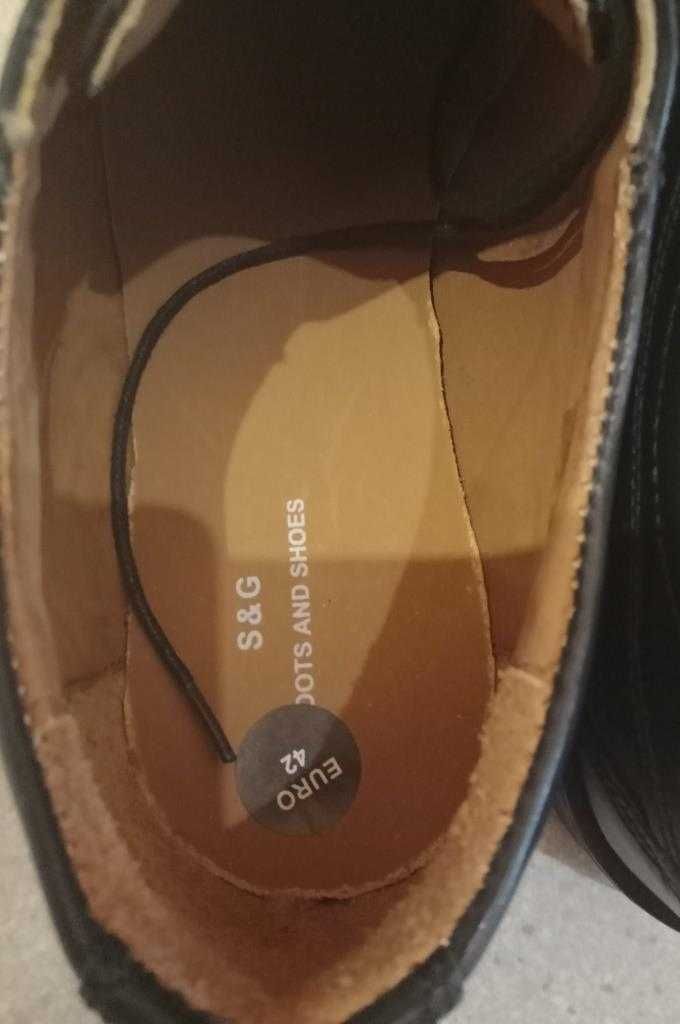 Buty S&G męskie, skórzane roz. 42, nowe