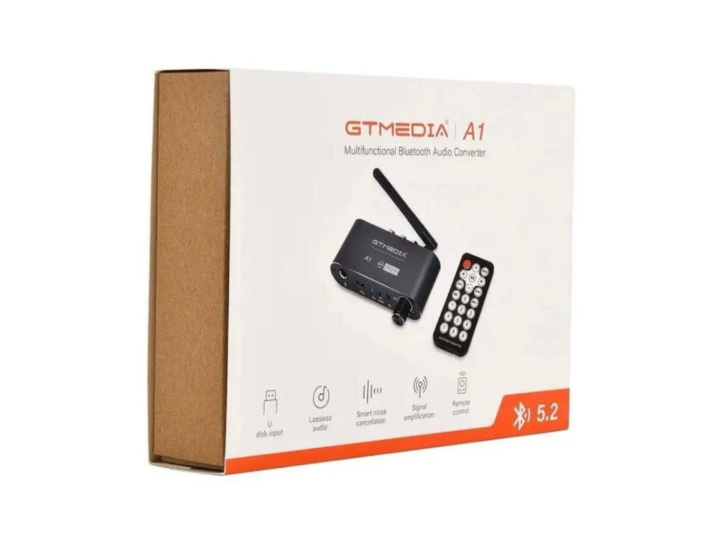 Аудио приемник GTmedia Bluetooth 5.2 A1 DAC RX. ЦАП, FLAC