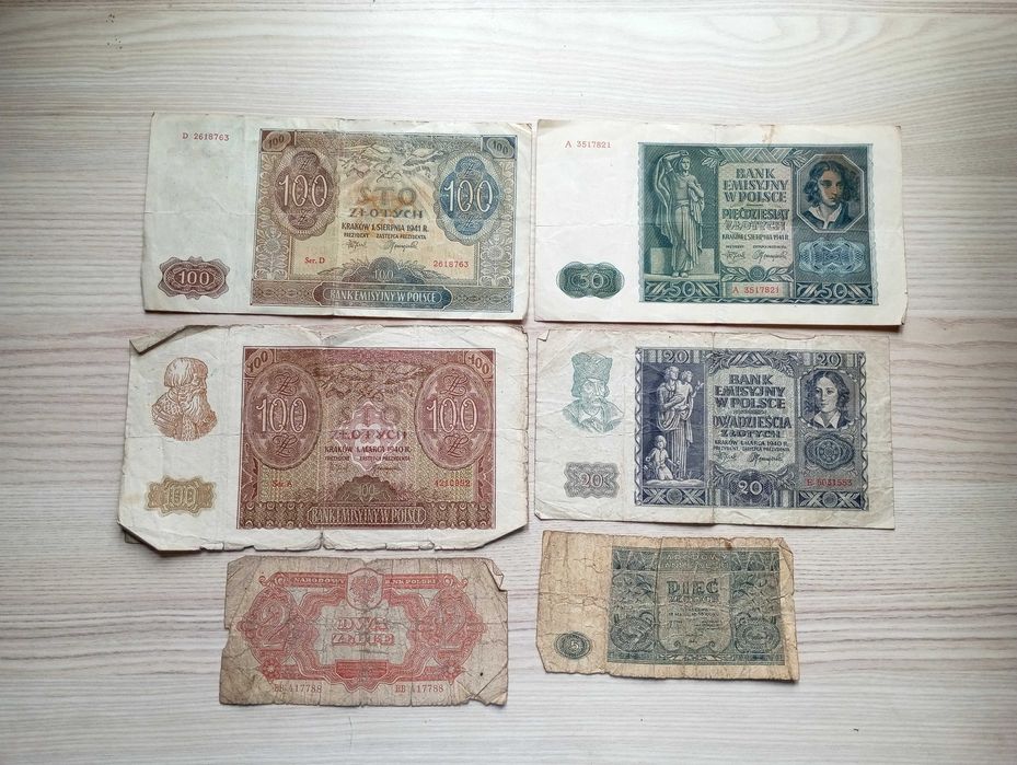 Zestaw Banknotów 6 sztuk