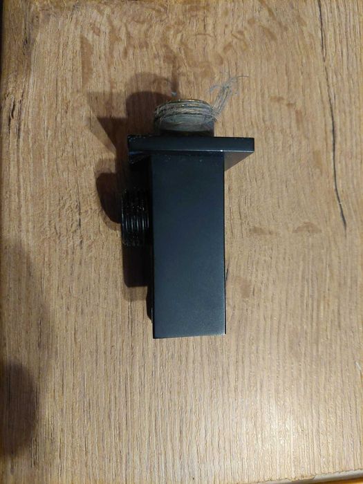 VEDO Przyłącze kątowe z uchwytem czarny mat VSN0042CZ SQUARE