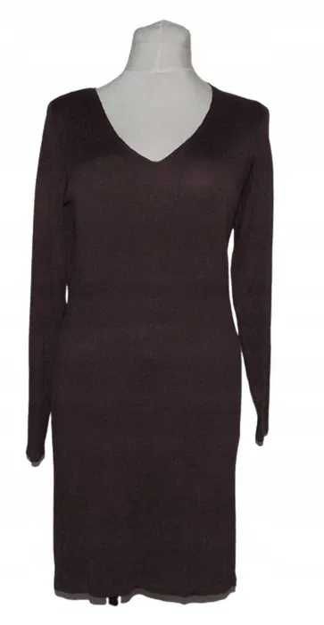 Sukienka z włóczki wiskoza dopasowana przed kolana L - 40 | 133G