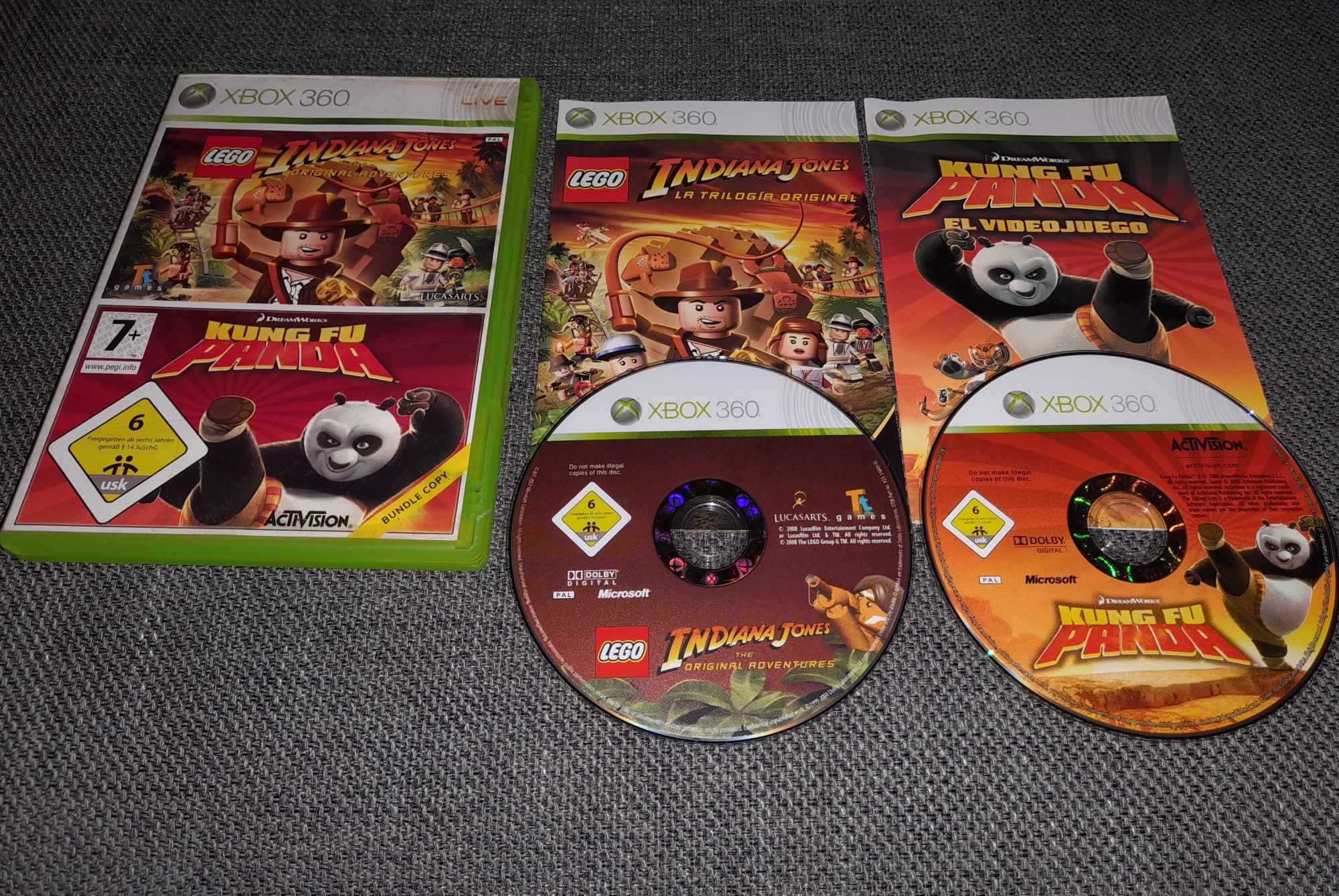 Jogo Xbox360 Lego Indiana Jones e Kung Fu Panda