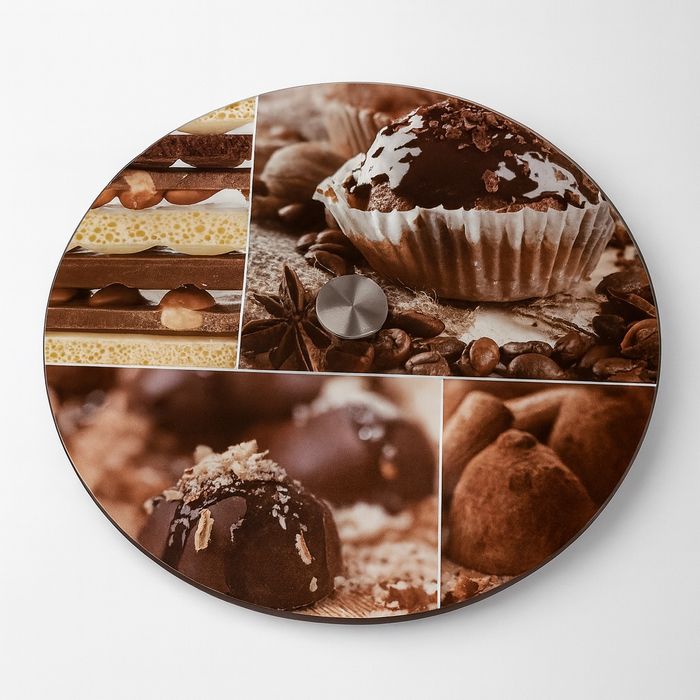 Patera obrotowa na ciasto szklana  32 cm - stojak na tort