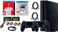 Sony Playstation Ps4 Slim 1000gb 1tb 2x Pad Pady Gry Mega Komplet Zest