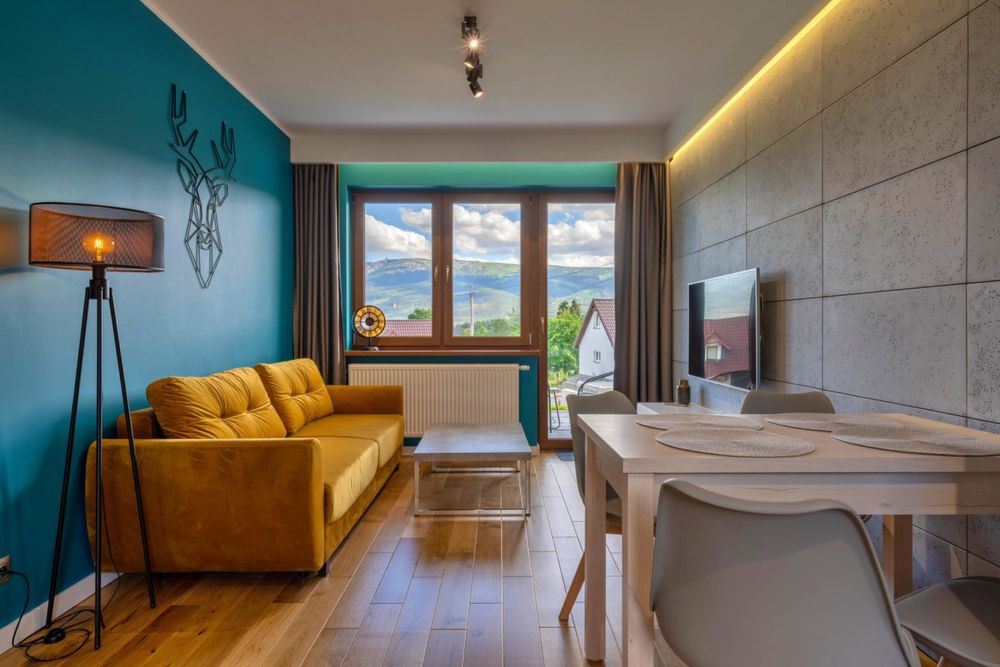 Apartament z prywatnym tarasem widokiem na Góry Jacuzzi Sauna Basen