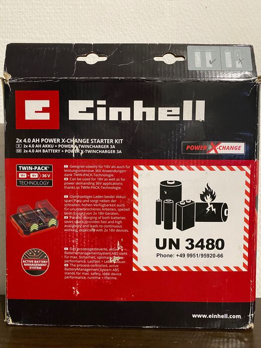 Einhell Zestaw Startowy PXC Akumulator 18V 4,0Ah + Ładowarka