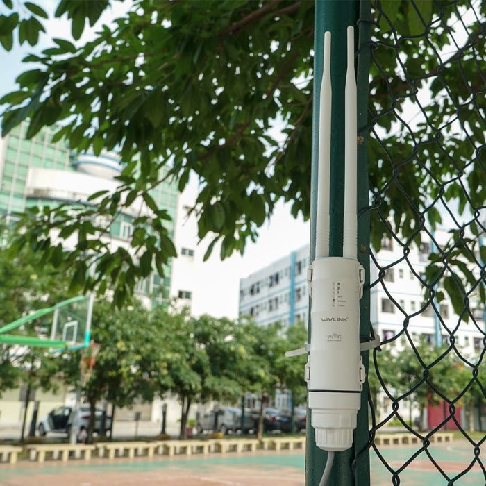 2.4/5G підсилювач WiFi до 300м, вуличний репітер, роутер WAVLINK AC600
