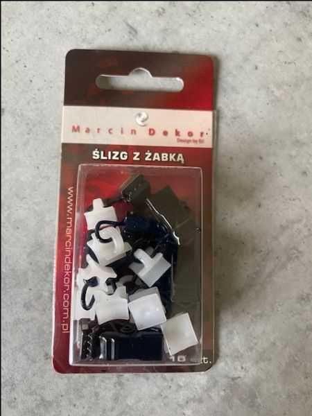 Ślizg z żabka do szyny metalowej- kolor czarny lub metalowy