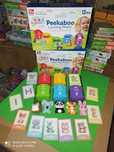 Ігровий набір сортер за кольорами пальчиковий театр Peekaboo будиночки