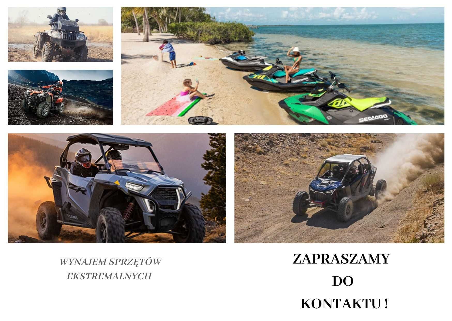 Wynajem, Skutery wodne, Quady CF MOTO,Buggy RZR – adrenalina i zabawa!