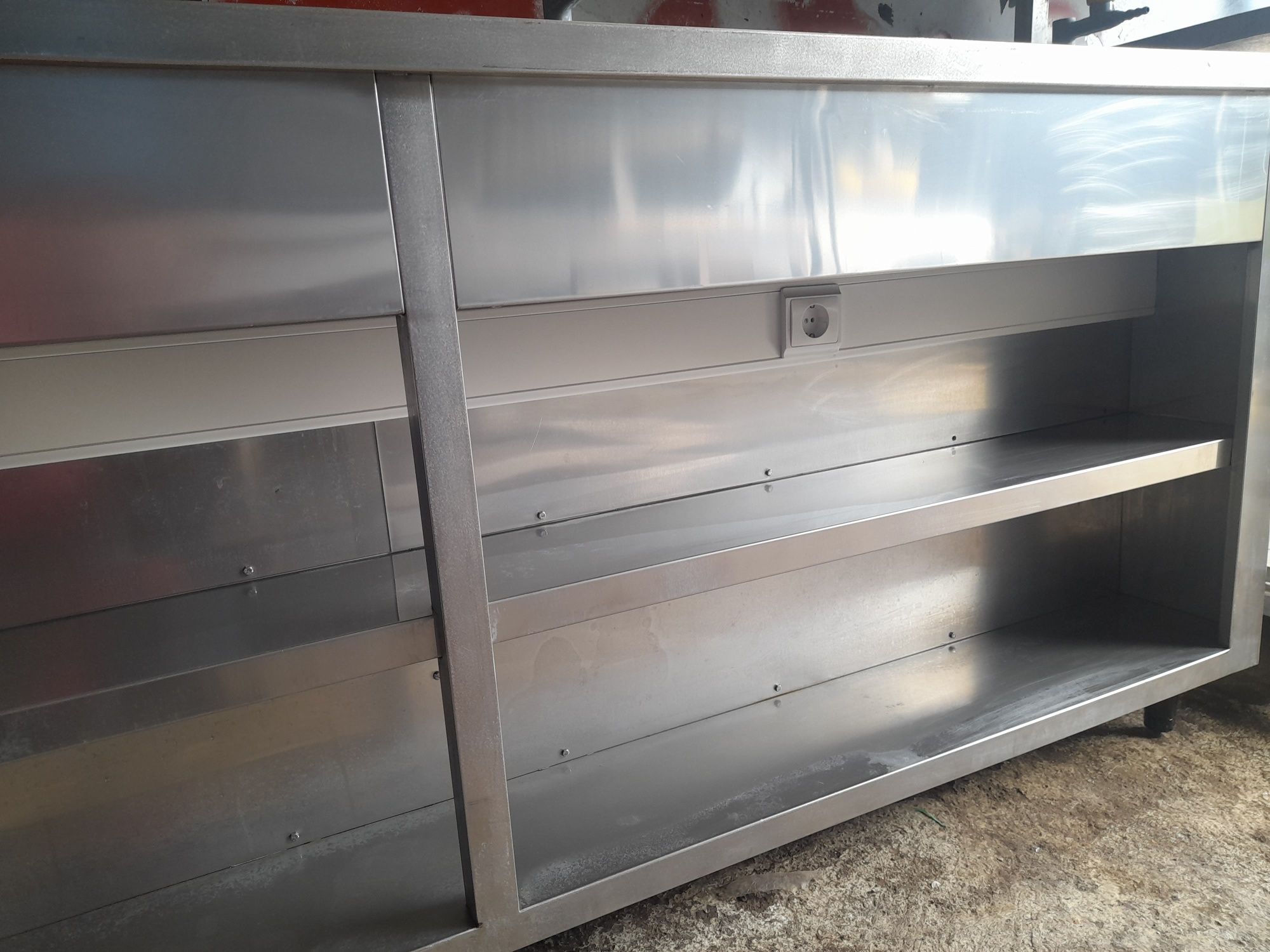 Bancada em inox com pio robusta