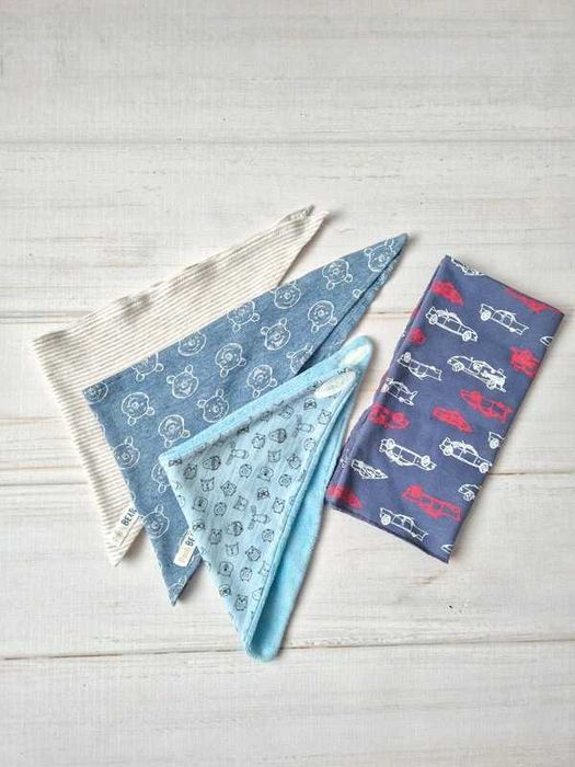 Apaszki chusteczki pod szyję dla chłopca auta Kubuś Puchatek