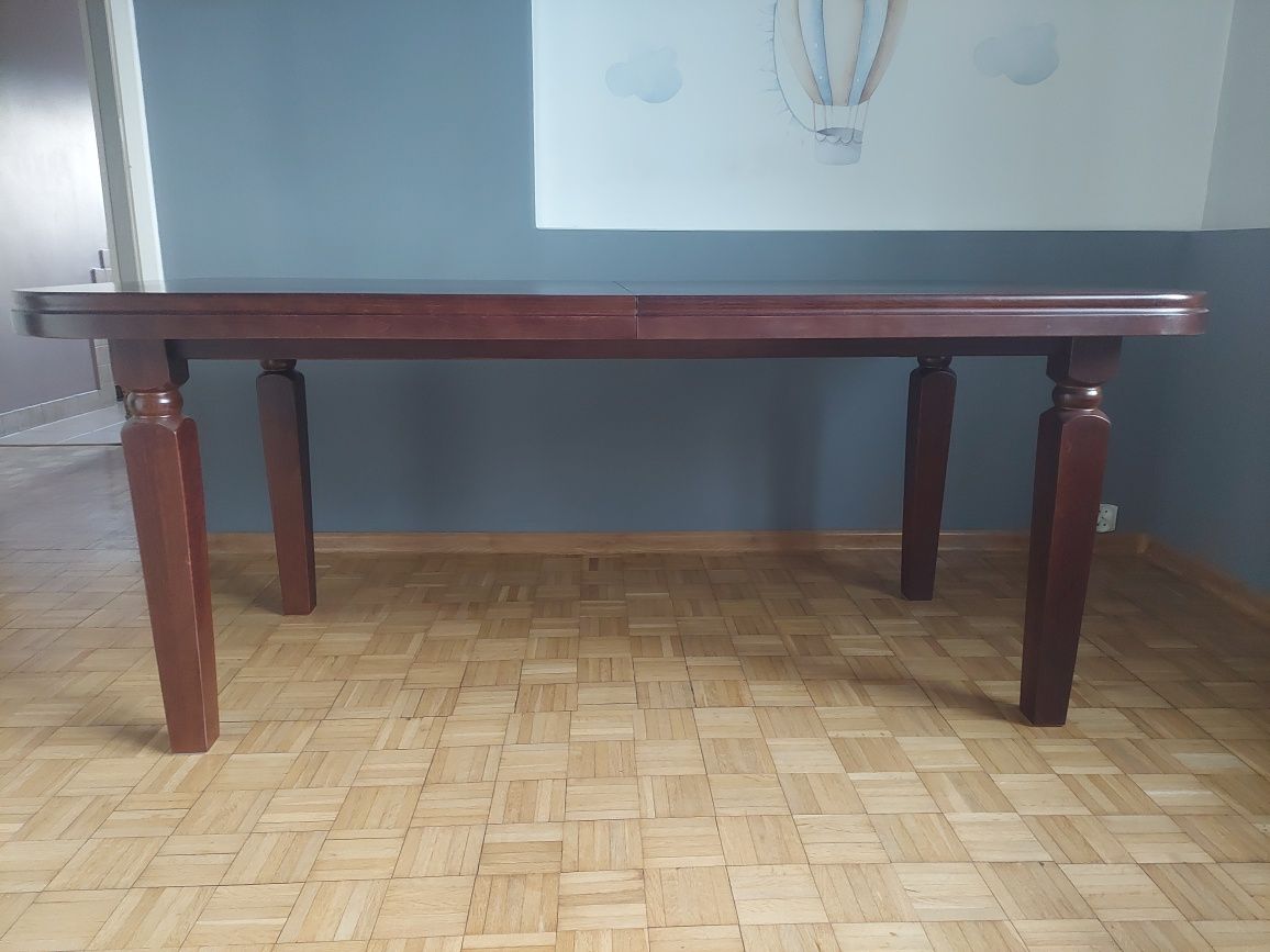 Stół rozkładany 180x90cm + 50cm Ciemny Orzech