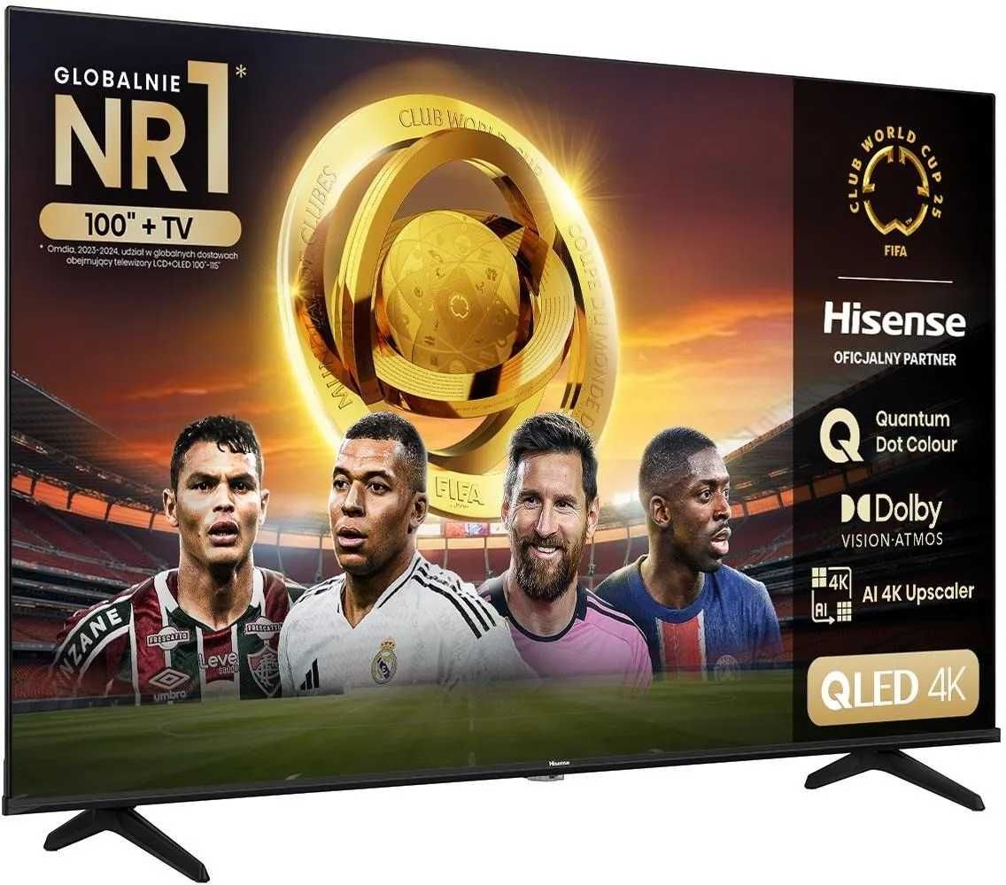 HIT QLED 65 Hisense 4K Smart TV VIDAA Netflix Disney NOWY!