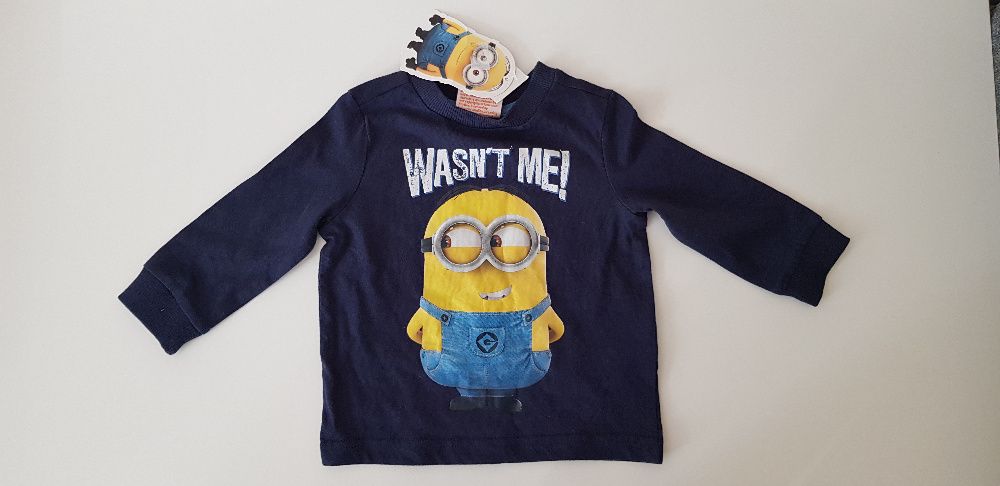 Nowa bluza / bluzka Minionki 6-9 M 74