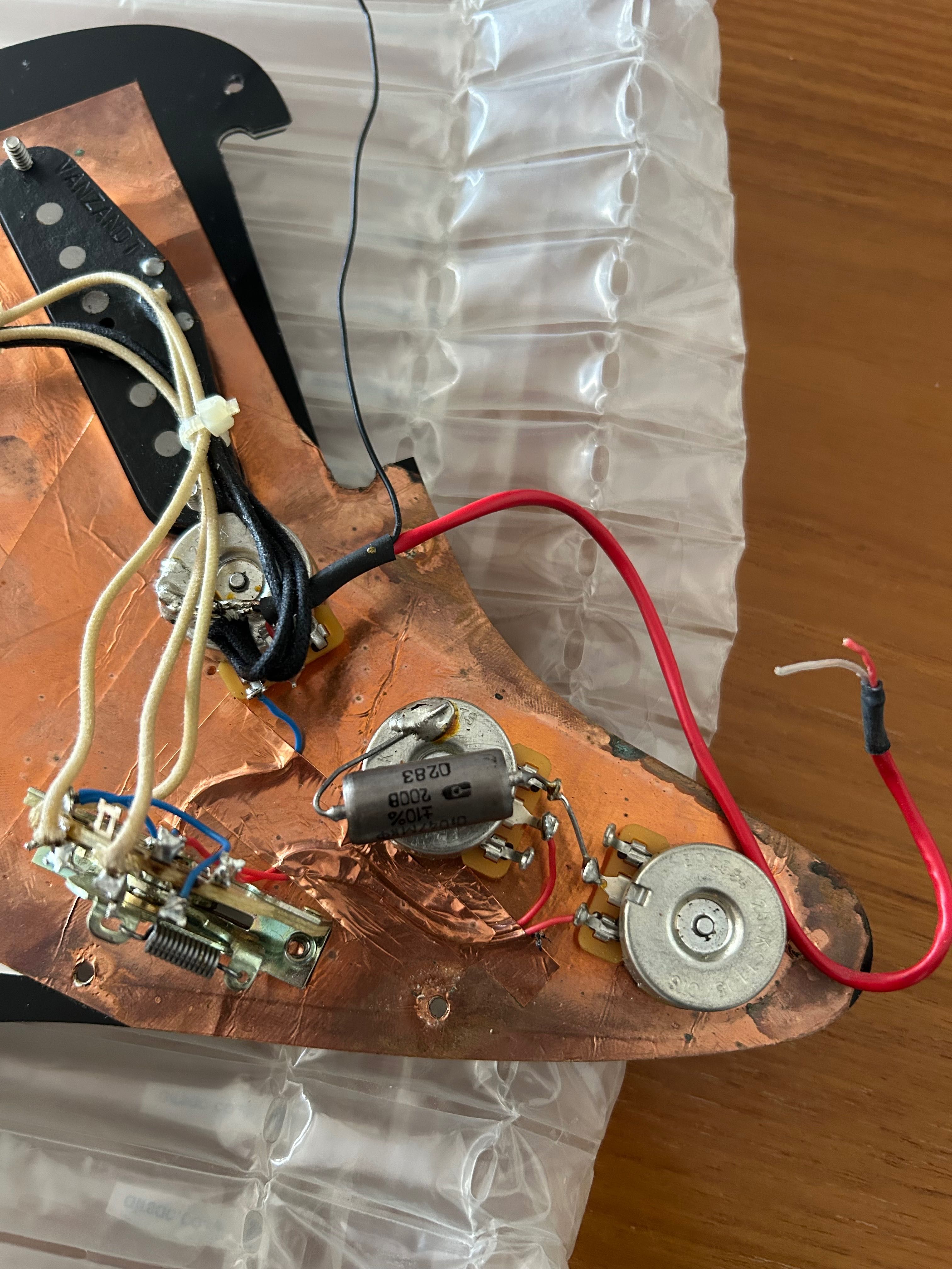 stratocaster Van Zandt Loaded pickguard