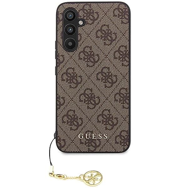 Etui Guess 4G Charms Collection na Samsung Galaxy S23 FE - brązowe