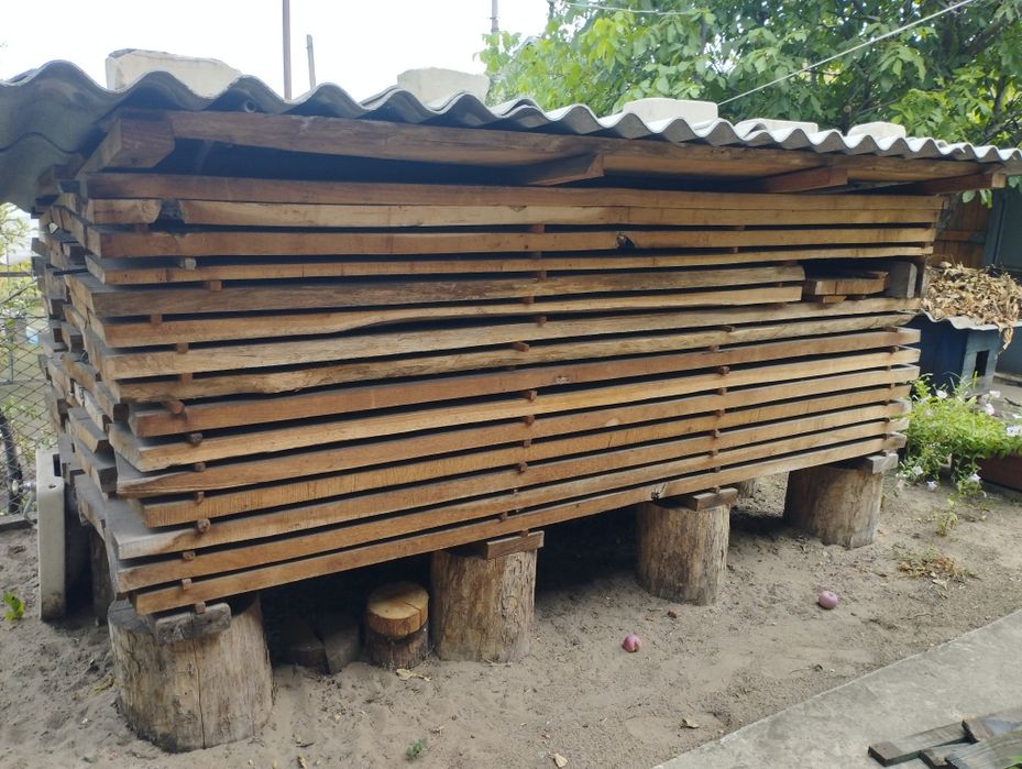 Продам суху обрізну дубову доску