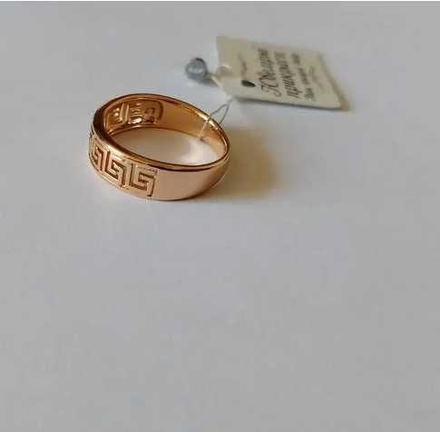 Позолоченное женское кольцо бижутерия р 17