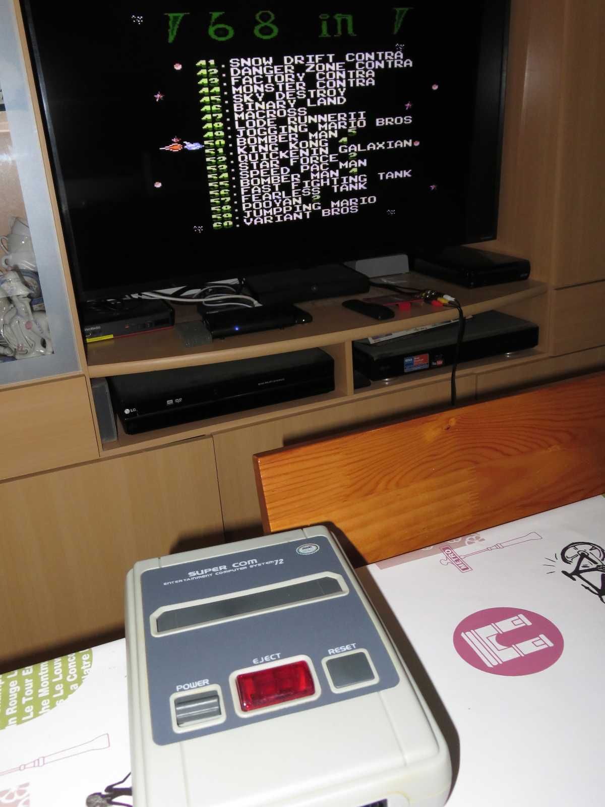 Family Game que lê cartuchos Nintendo NES já com 168 jogos na memoria