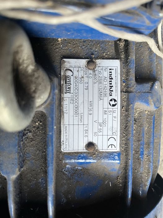 Sorzedam nowy silnik elektryczny 4kw 950 obrotów