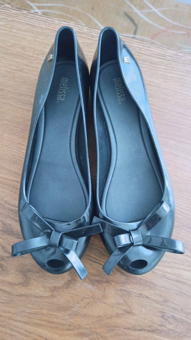 Czarne baleriny / czółenka Melissa meliski  39 24,5 cm
