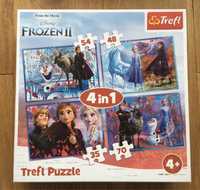 Puzzle Frozen II Kraina Lodu 4w1