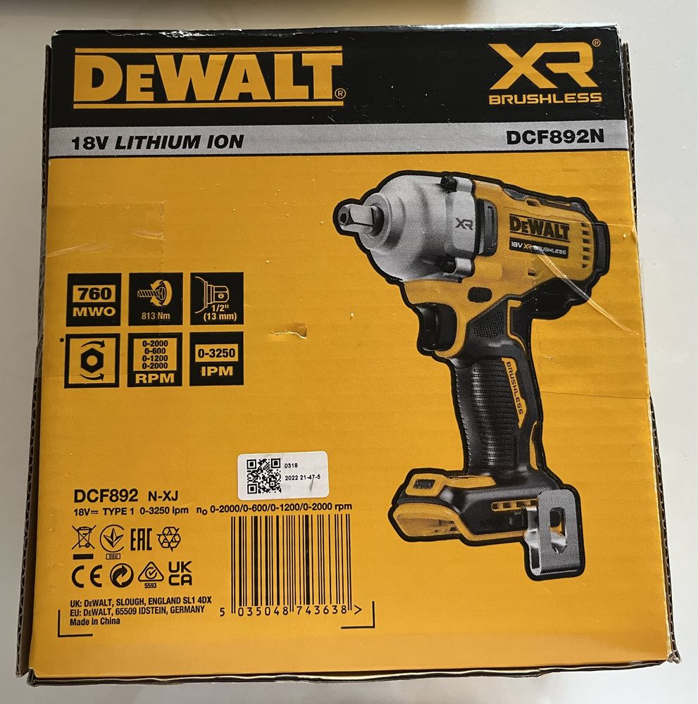 Klucz udarowy DEWALT DCF892N-XJ 18V