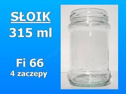 Słoik 315ml Słoiki 315ml Słoik 315 ml Słoiki 315 ml Fi66 POWIDŁA MIÓD